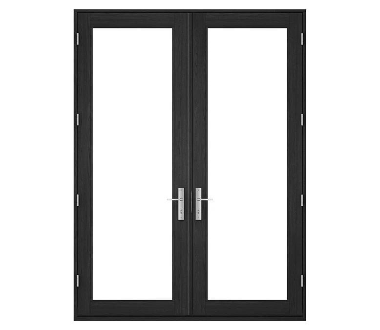 Pella Reserve Contemporary Wood Hinged Patio Door in Green Bay